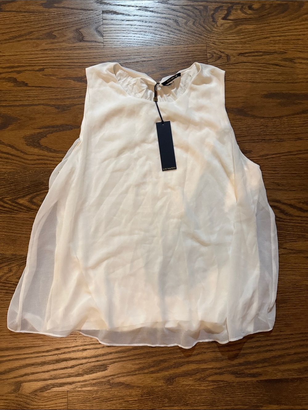 Kobi Halperin Cream Sleeveless Chiffon Camisole